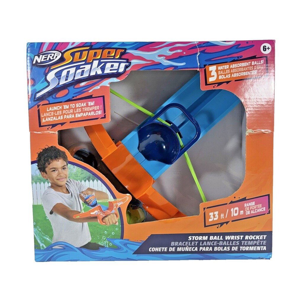 Nerf Super Soaker Storm Ball Wrist Rocket New in Box